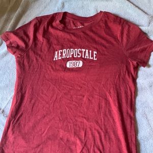 Aeropostale Maroon 1987 Year T-Shirt (Runs Small)